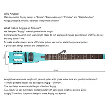 Load image into Gallery viewer, Anygig Travel Guitar Electric AGE SE Green